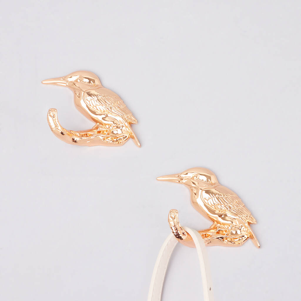 G Decor Set Of Two Gold Birds Wall Coat Hooks By G Decor