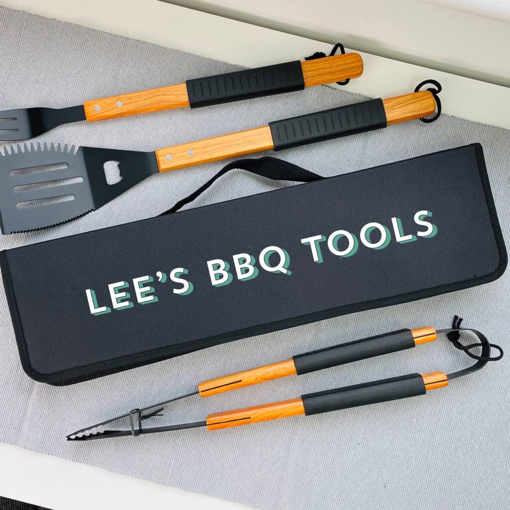 Personalised BBQ Tools Shadow Tool Set, 1 of 3