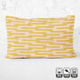 Geometric Yellow Handwoven Ikat Cushion Cover, thumbnail 1 of 6