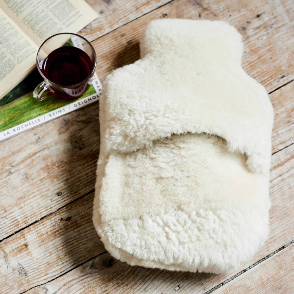 Sheepskin Hot Water Bottle Cover