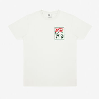 Have A Slice Day Pizza T Shirt In Off White, 2 of 2