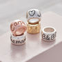 Personalised Charm Bead Recycled Silver, Gold Rose Gold, thumbnail 3 of 11