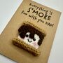 Personalised Smore Campfire Crochet Birthday Card Handmade, thumbnail 6 of 12