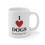 I Love Dogs Coffee Mug, thumbnail 1 of 2