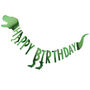 Green Dinosaur Happy Birthday Party Bunting, thumbnail 2 of 3