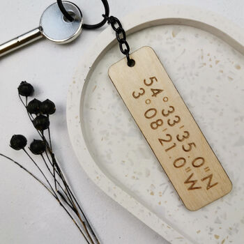 Personalised Coordinates Keyring, 6 of 7