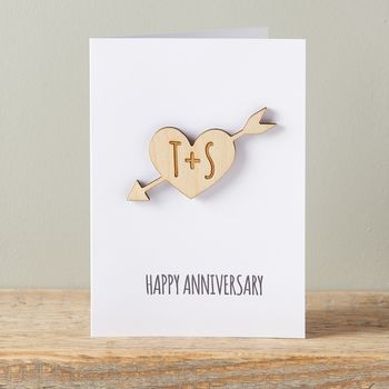 Personalised Couples Cupid Heart Card, 3 of 7