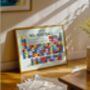 90's Footballers Periodic Table Art Print, thumbnail 1 of 12
