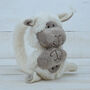Sheep Hand Muff And Earmuffs With Engraved Heart, thumbnail 3 of 5