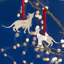 Personalised Gingerbread Cat Christmas Decoration, thumbnail 2 of 2