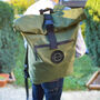 Personalised Recycled Rolltop Backpack, thumbnail 1 of 5