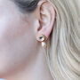 Large White Grey Round Oval Pearl Necklace And Earring Set, thumbnail 6 of 8