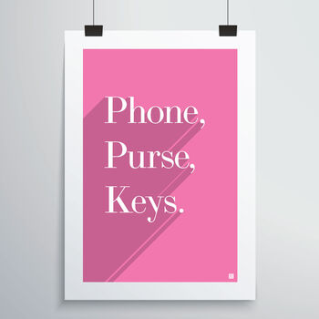 Phone, Purse, Keys Print, 2 of 12