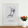 'The Big Love' Personalised Scale Premature Baby Print, thumbnail 3 of 4