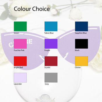 Personalised Sunglasses Wine Glass Place Card, 3 of 3