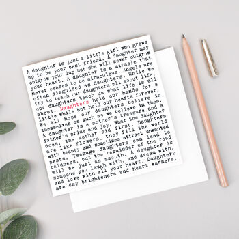 Daughter Quotes Print, Gift For Daughters, 6 of 8