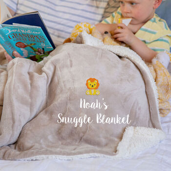 Personalised Children's Snake Sherpa Blanket, 2 of 11