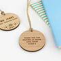 Personalised Teacher Gift Tag Decoration, thumbnail 5 of 6