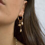 Perla Hoops 14k Gold Filled And Vintage Glass Pearls, thumbnail 4 of 7