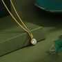 Sterling Silver Cz Bubble Pendant Necklace, thumbnail 2 of 12