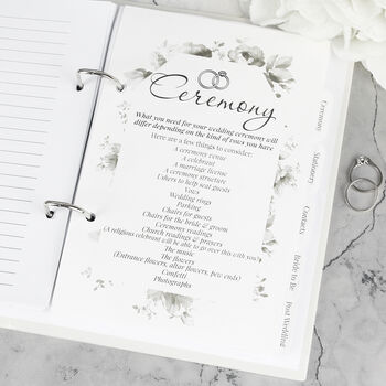 Personalised Floral Watercolour Wedding Planner, 6 of 12