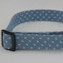Light Blue Polkadot Dog Collar, thumbnail 9 of 12
