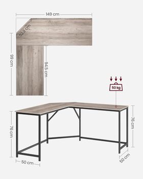 Space Saving L Shaped Desk For Home Office, 10 of 12