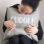 Cuddle From Me To You Personalised Cushion Gift, thumbnail 1 of 7