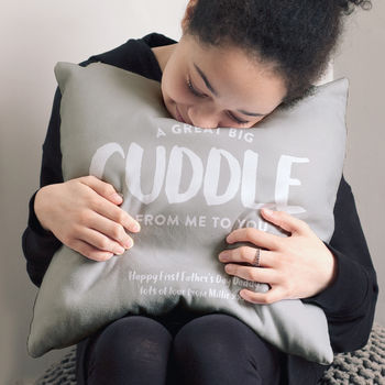 teddy bear charcoal high back cuddle cushion