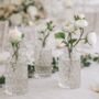 Textured Mini Glass Bottle Vase Nine.5cm Wedding Vase, thumbnail 1 of 4