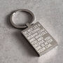 Flattering Personalised Keyring – Funny Gift For Him Or Her, thumbnail 1 of 6