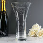 Personalised Hearts Swarovski Hand Cut Glass Vase, thumbnail 2 of 5