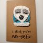 Camper Van Crochet Birthday Card Handmade, thumbnail 4 of 8