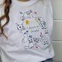 Embroidered Spring Cats Are My Favourite T Shirt, thumbnail 4 of 4