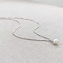 Freshwater Pearl And Sterling Silver Necklace, thumbnail 1 of 5