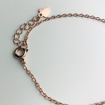 Rose Gold Colour Sterling Silver Crystal Eye Bracelet, 4 of 6