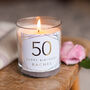 50th Birthday Personalised Candle Gift, thumbnail 2 of 4