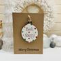 Personalised Nanny Christmas Card Bauble Decoration, thumbnail 6 of 6