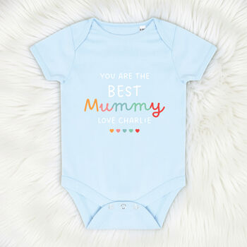 Bright You Are The Best Mummy Personalised Baby Vest, 4 of 5