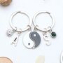 Personalised Yin And Yang Keyring Set Matching Keyrings, thumbnail 1 of 10