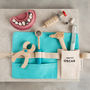 Personalised Children's Wooden Dentist Tool Belt Toy, thumbnail 2 of 4