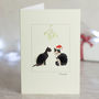 Black And White Cats Christmas Card, thumbnail 2 of 2
