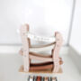 Personalised Wooden Pastel Pink Car Roller Toy With Cars, thumbnail 3 of 11