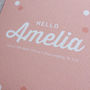 Personalised New Baby Girl Card, thumbnail 3 of 3
