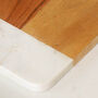 Personalised Marble And Wood Chopping Board, thumbnail 3 of 7