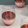 G Decor Set Of Four Sephora Copper Gold Tumbler Glasses, thumbnail 3 of 6