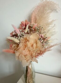 Pink Hydrangea Dried Flower Bouquet, 3 of 5