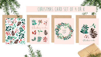 Set Of Four Handmade Christmas Cards, 3 of 9