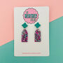 Glass Window Glitter Earrings *More Colours Available*, thumbnail 3 of 3