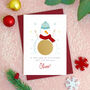 Personalised Snowman Christmas Scratch Card, thumbnail 2 of 7